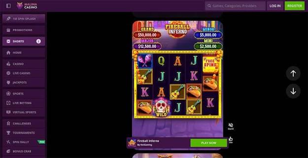 Reseña de Malina Casino | ¡Lo que descubrimos! (Actualizado)